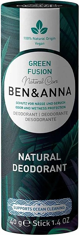 Deodorant Stick - Green Fusion Ben&Anna 40g