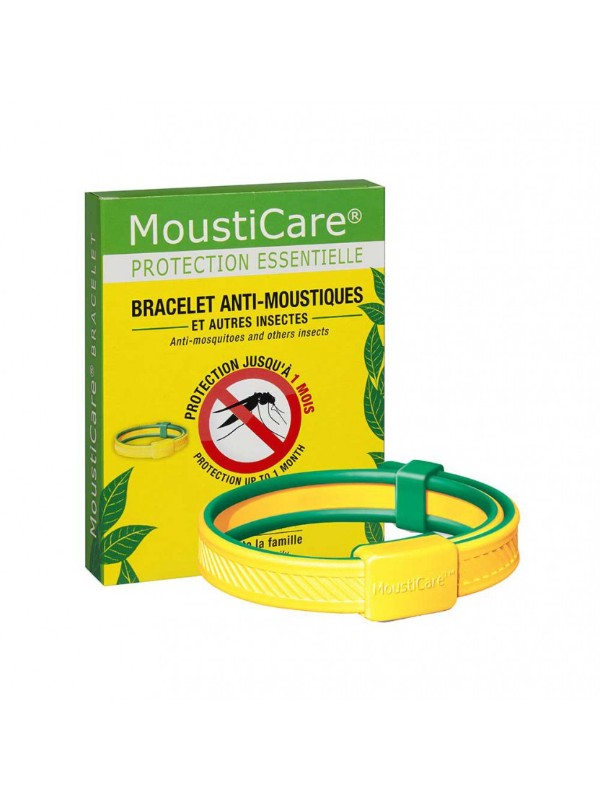 Mousticare Mosquito Repellent Bracelet Green-Yellow