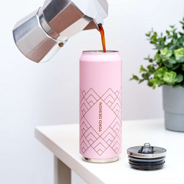 Παγούρι θερμός 500ml Pink YOKO