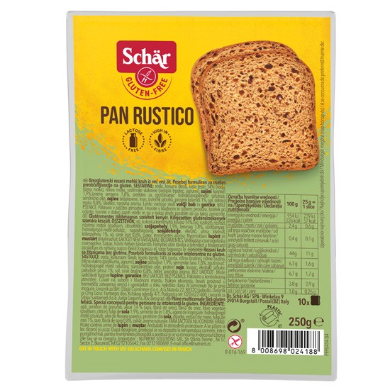 Ψωμί σκούρο Schar Χ/γλτ. Pan Rustico